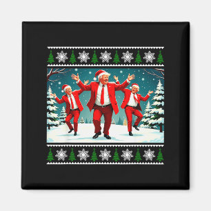 Christmas Donald Trump President 2024 Dancing Funn Magnet