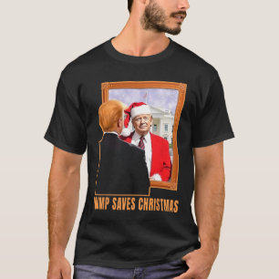 Christmas Donald Trump President 2024 Trump Saves T-Shirt