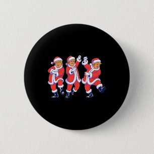 Christmas Donald Trump President 2025 Dancing Funn 6 Cm Round Badge