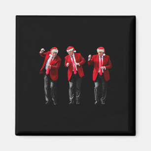 Christmas Donald Trump President Dancing Funny San Magnet