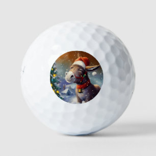 Christmas Donkey (1) Golf Balls
