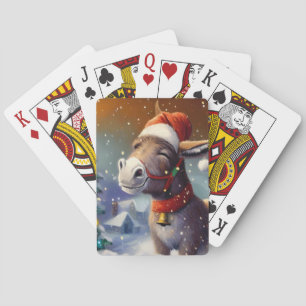Christmas Donkey (1) Playing Cards