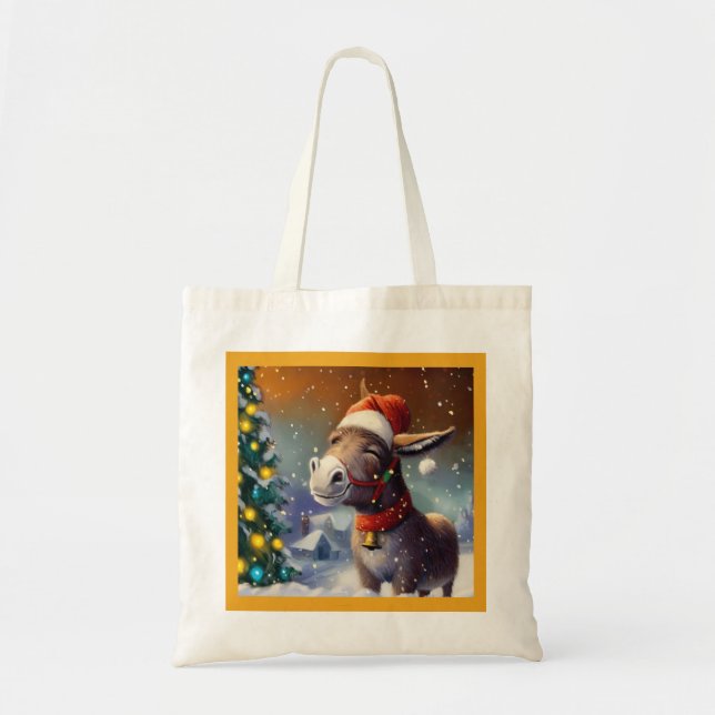Christmas Donkey 1 Tote Bag (Front)