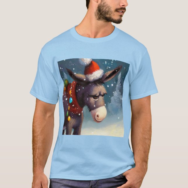 Christmas Donkey 2 T-Shirt (Front)