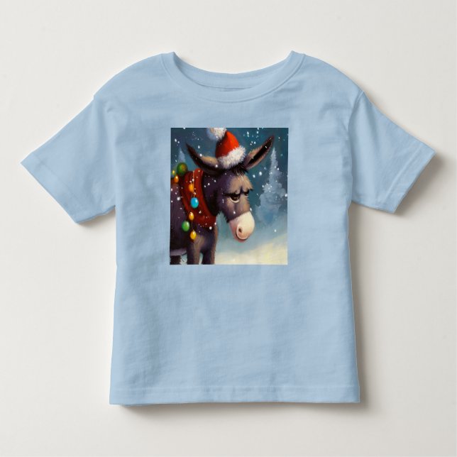 Christmas Donkey 2 Toddler T-Shirt (Front)