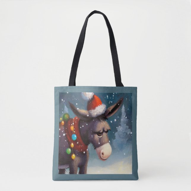 Christmas Donkey 2 Tote Bag (Front)