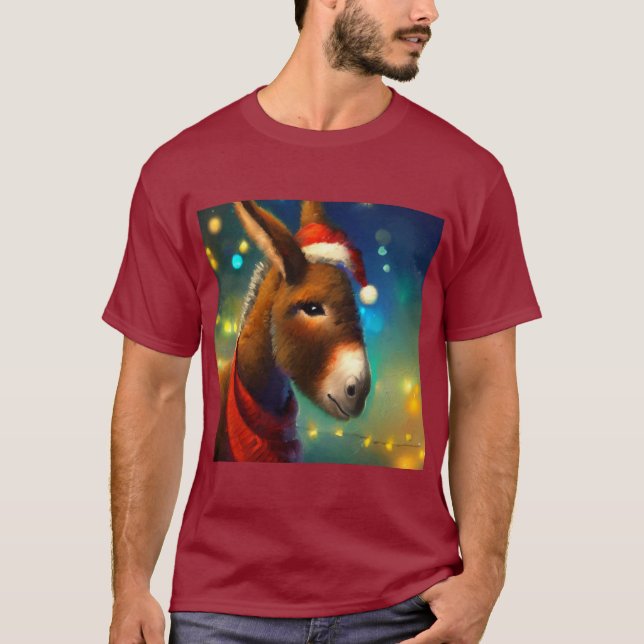 Christmas Donkey 3 T-Shirt (Front)