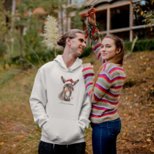 Christmas Donkey, customisable Hoodie