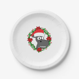 Christmas Donkey Paper Plate