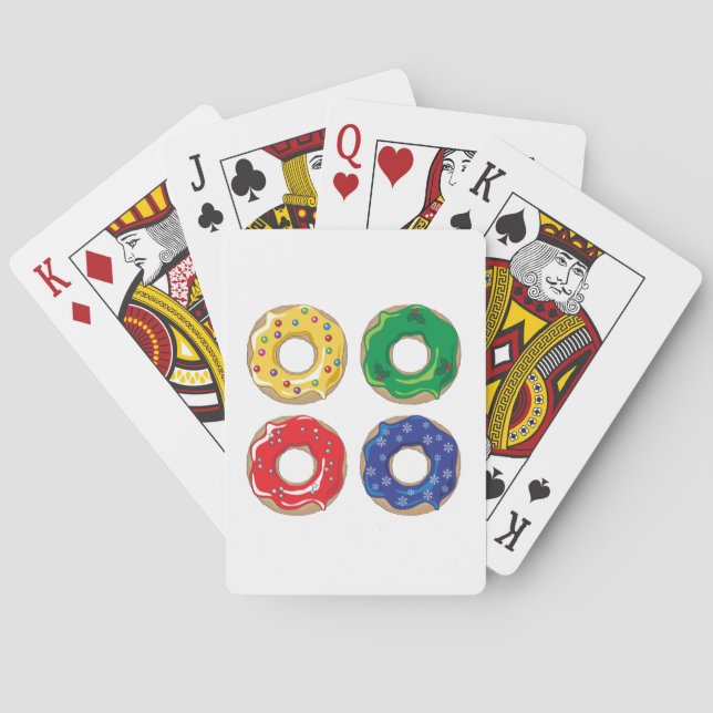 Christmas Donuts Playing Cards (Back)
