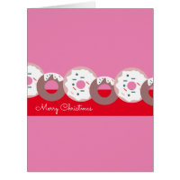 Christmas Donuts Sprinkles Bakery  Card