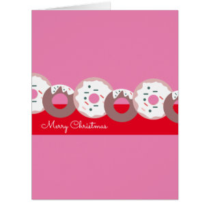 Christmas Donuts Sprinkles Bakery  Card