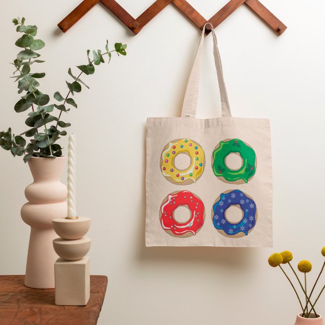 Christmas Donuts Tote Bag (Creator Uploaded)