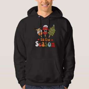 Christmas Doodles Tis' The Season Retro Holiday Co Hoodie