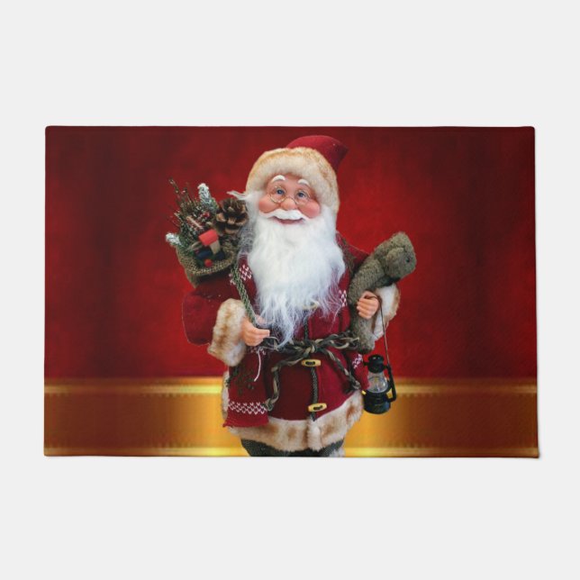 Christmas Door Mat, Santa Doormat (Front)