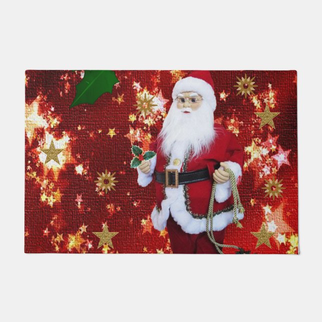 Christmas Door Mat, Santa Doormat (Front)
