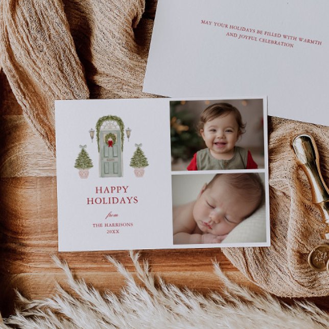 Christmas Door Photo Holiday Card (Creator Uploaded)