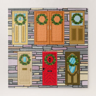 Christmas Doors Jigsaw Puzzle