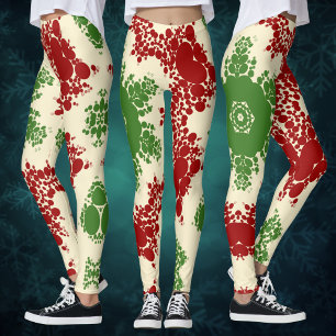 Christmas Dot Mandala Leggings