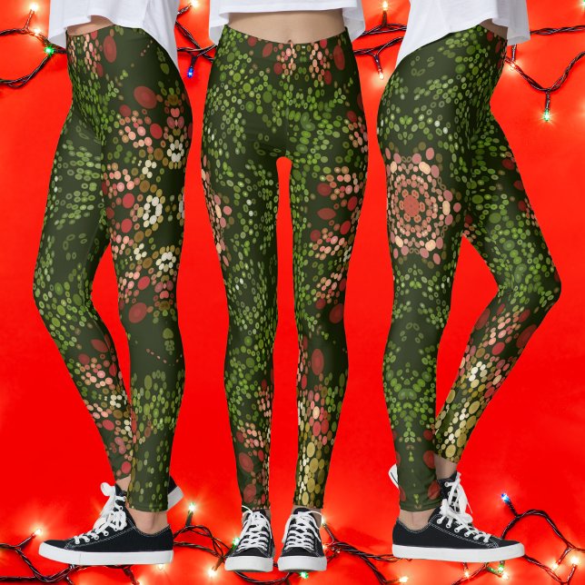 Christmas Dot Mandala Leggings (Creator Uploaded)