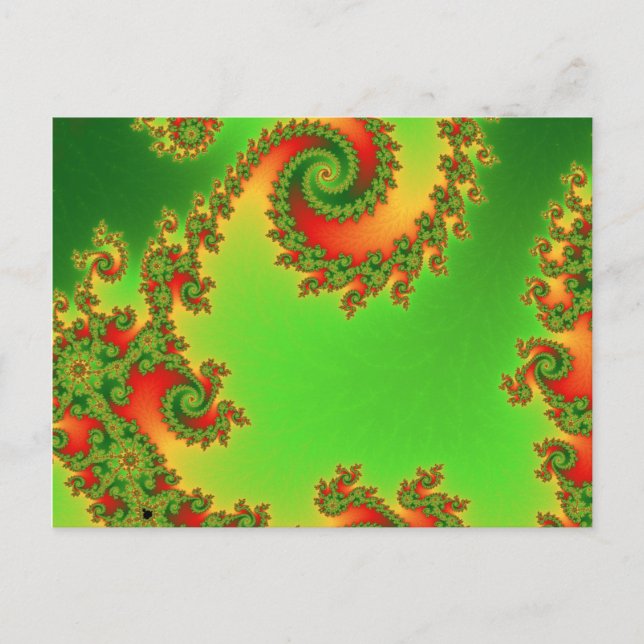 Christmas Double Spiral Postcard (Front)