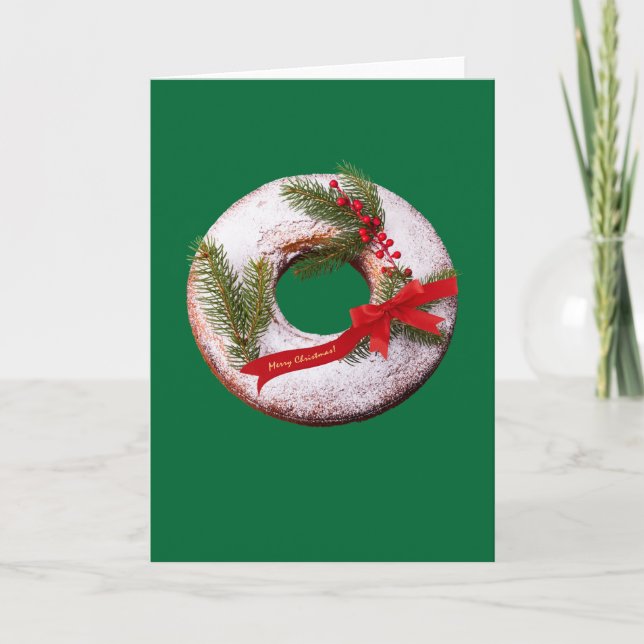 Christmas Doughnut Holiday Card (Front)