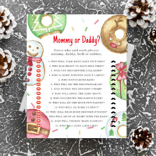 Christmas doughnuts cookies - mummy or daddy game