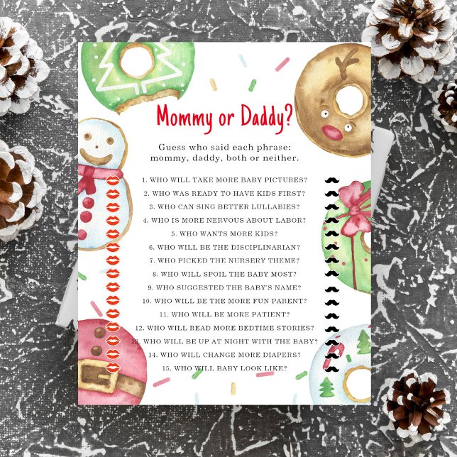 Christmas doughnuts cookies - mummy or daddy game (Creator Uploaded)