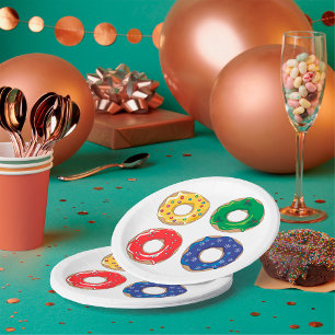 Christmas Doughnuts Paper Plates