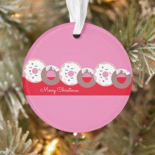 Christmas Doughnuts Sprinkles Bakery Ornament