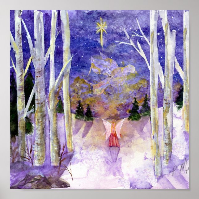 Christmas Dove Angel Poster (Front)