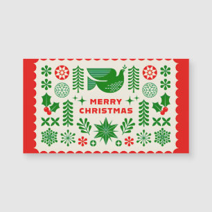 Christmas Dove & Holly Branches 🕊️🎄 Festive