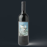 Christmas Dove of Peace Wine Bottle Label<br><div class="desc">These Christmas wine label gift tags have a vintage dove on them to bring peace and wine to any Christmas gathering. They are one of many assorted Christmas bottle labels available from Superkalifragilistic.</div>