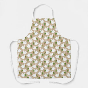 Christmas Dove Peace Love Joy Faith Holidays Cook Apron