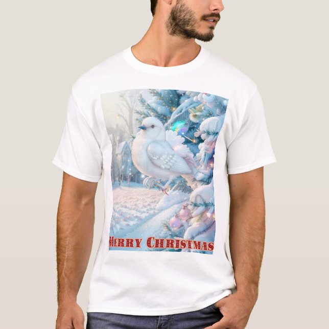 Christmas Dove: T-Shirt (Front)