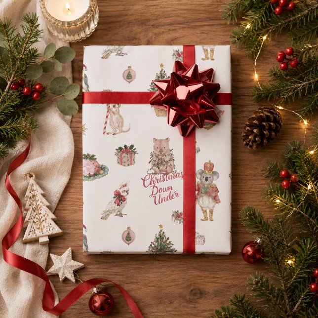 Christmas Down Under Aussie Animals Wrapping Paper (Creator Uploaded)