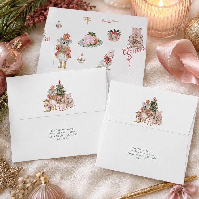 Christmas Down Under Australian Return Address  Envelope (Creator Uploaded)