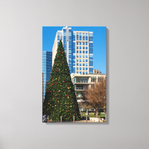 Christmas Downtown Dallas Canvas Print