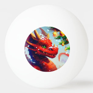 Christmas Dragon (2) Ping Pong Ball