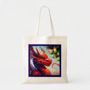 Christmas Dragon 2 Tote Bag