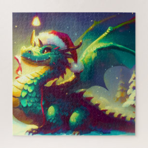 Christmas Dragon (3) Jigsaw Puzzle