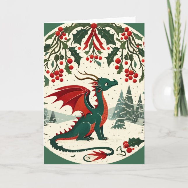 Christmas Dragon                                   Card (Front)