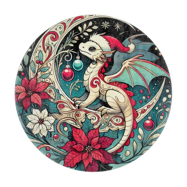 Christmas Dragon                                   Cutting Board (Front)