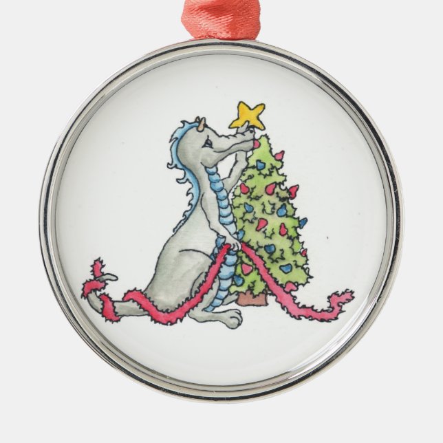 Christmas Dragon Ornament (Front)