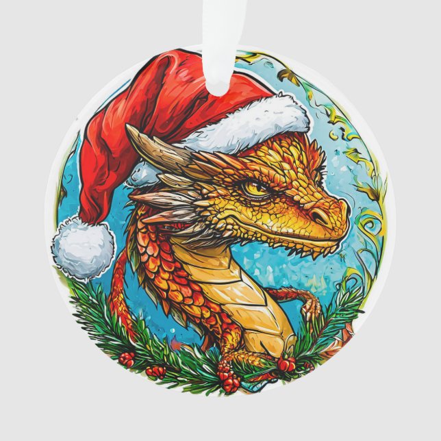 Christmas dragon ornament (Front)