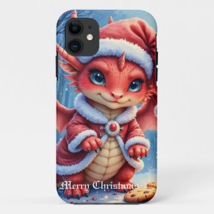 Christmas dragon, too cute to arrest, Case-Mate iPhone case