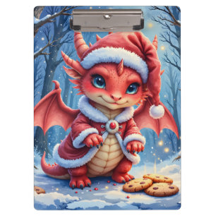 Christmas dragon, too cute to arrest,  clipboard
