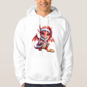 Christmas dragon, too cute to arrest, hoodie