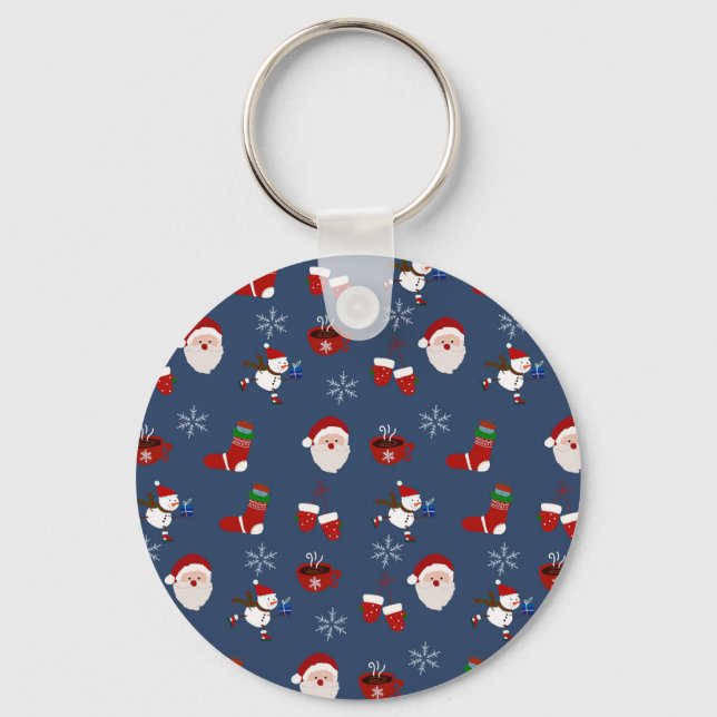 Christmas Drawing  Key Ring (Front)