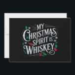 Christmas Drinking Whiskey Lovers Drinker Saying  Holiday Card<br><div class="desc">Christmas Drinking Whiskey Lovers Drinker Saying</div>